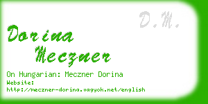 dorina meczner business card